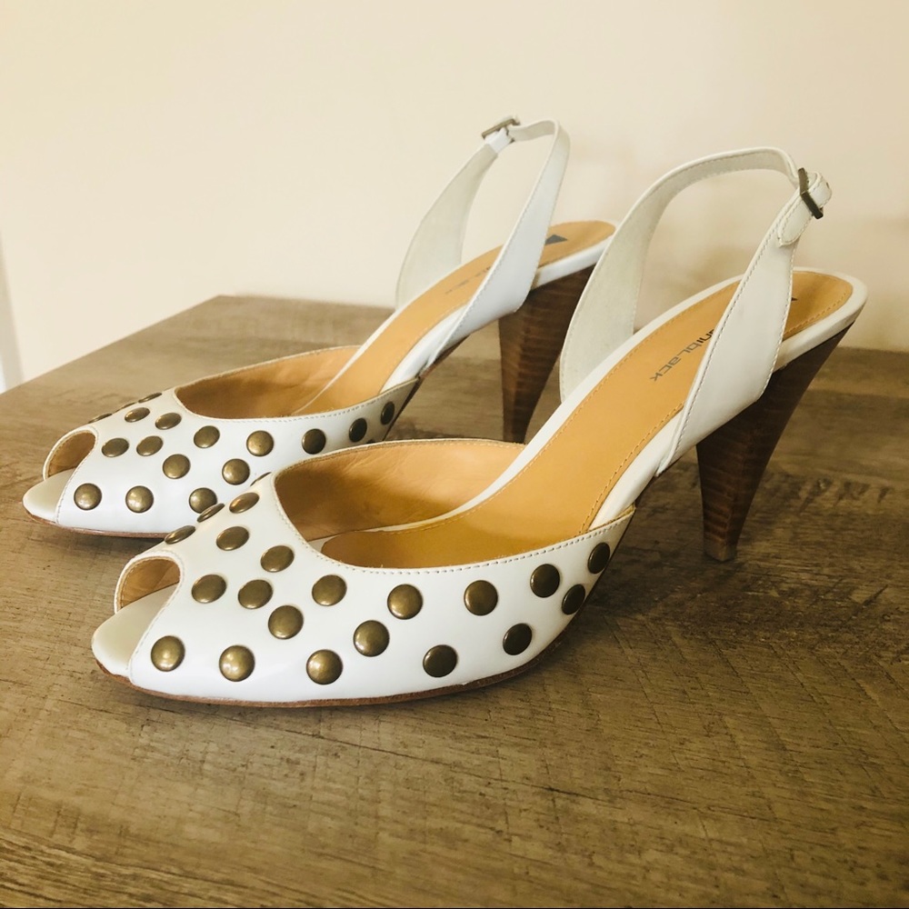 DaniBlack Slingback Studded Sandals EUC